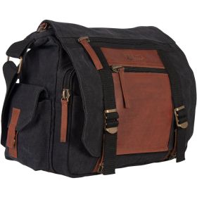 DELUXE CONCEALED-CARRY MESSENGER BAG - VINTAGE OLIVE B
