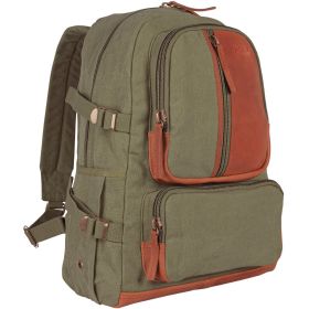 RETRO VINTAGE AIRMAN'S RUCKSACK - OLIVE DRAB