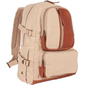 RETRO VINTAGE AIRMAN'S RUCKSACK - KHAKI