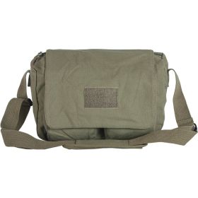 RETRO DEPARTURE SHOULDER BAG W/PLAIN FLAP - OLIVE DRAB