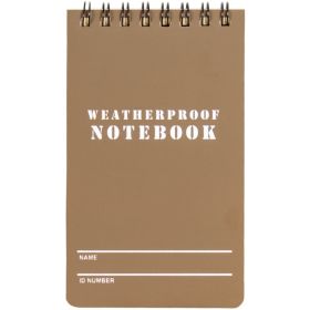 4" X 6" MILITARY STYLE WEATHERPROOF NOTEBOOK 6 PK - BL