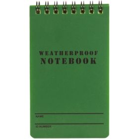 3" X 5" MILITARY STYLE WEATHERPROOF NOTEBOOK 6 PK - OD