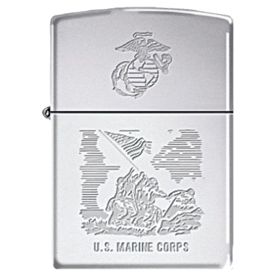 ZIPPO MARINES THE FEW THE PROUD - RED MATTE